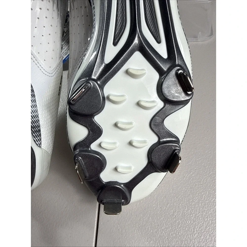 NEW Adidas PowerAlley 3 Baseball Cleats Men US 11.5 Litestrike Iron Skin BLK GRY